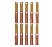 Homoyoyo 10pezzi Borsa Portaoggetti Portatile per Custodia da Viaggio per Pinzette Contenitore Vuoto per Custodia per Extension Ciglia Borsa per Attrezzi in Similpelle Marrone