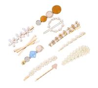 Homoyoyo 10pezzi Fermaglio per Capelli Perle Finte Decorazione per Capelli per Donne e Ragazze da Usare per Compleanni Feste di Natale Matrimoni Ecc Stili multipli