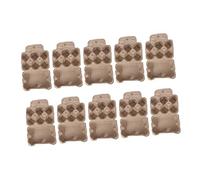 Homoyoyo 10pezzi Vassoio Per Uova in Portauova Scomparti Rotondi Contenitore Per Conservare Uova Standard Design Semplice Ed Inodore e Innocuo Per Frigorifero