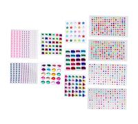 Homoyoyo 11 Fogli Adesivi Rhinestone per Bambina Decorazioni Acriliche Fai da Te Brillanti Gemme Autoadesive per Scrapbooking Compleanno Lavabili e Sicuri per Superfici Delicate