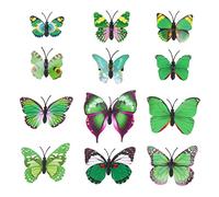 Homoyoyo 12 Pezzi Fermagli Per a Forma Di Farfalla - Forcine Molletta Realistiche in Plastica Colorata Per Acconciature Divertenti e Creativi Per Ragazze