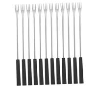 Homoyoyo 12 Pezzi Forchette Fonduta in Acciaio Resistente con Manico PP Forchettine per Cioccolato Formaggio e Frutta Antiruggine Facili da Pulire per Eventi e Buffet