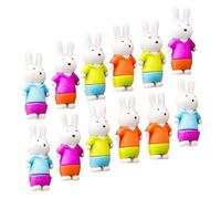 Homoyoyo 12 pezzi Gomme da Cancellare Coniglio Colorate per Gommine Animali Divertenti per Scuola e Premi in Classe Gomme per Progetti Artistici e Coordinazione Mano Occhio Colore Casuale