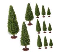 Homoyoyo 12 Pezzi Miniature Model Trees per Diorama e Pino Artificiale Dettagliata per Scenografie Treni e Decorazioni Natalizie Modelli per Fai da Te e Collezionisti