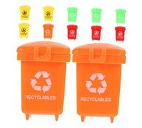Homoyoyo 12 Pezzi Secchiello Per Giocattoli Per Accessori Per La Casa Delle Bambole in Miniatura Giocattolo in Miniatura Per Pattumiera Cash Può Mini Cose Plastica