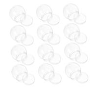 Homoyoyo 12 Pezzi Sfere Neve Trasparenti in Plastica Riempibili con Vite Decorazioni Natalizie Te per Atmosfera Invernale e Contenitori e Ufficio