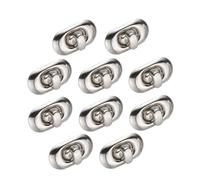 Homoyoyo 12Pezzi Chiusura Twist Lock Argento per Borse Accessori per Fai da Te e Serratura per Borsette e Sacchetti per Creazioni Moda e Restauri