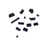 Homoyoyo 13Pezzi Tappi Antipolvere per Laptop in Silicone Nero Protezione USB per Porte Resistente all umidità e Antiossidante Design Innovativo