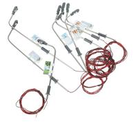 Homoyoyo 15 Pezzi Modello Lampione Stradale 1/100 1/150 1/200 con Testa Singola in Metallo, Luci LED per Modellismo Ferroviario e Micro Paesaggi, Accessori per Diorami e Tavoli Psicologici