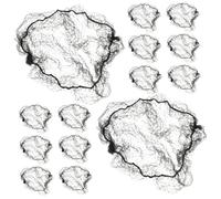 Homoyoyo 15pezzi Reti Elastiche Trasparenti Per Retine Invisibili Per Ricci Chignon Da Danza Organizzazione Da Viaggio Per Parrucche