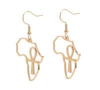 Homoyoyo 1paio Mappa Africa Inossidabile Pendenti Etnici Per e Ragazze Design Hollow Out Accessori Per Speciali
