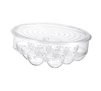 Homoyoyo 1pezzi Contenitore Trasparente Per Uova Con Coperchio Organizer Per Frigorifero Da Cucina Scatola Per Uova Impilabile e Salvaspazio Conservazione e Visibile Storage Bin