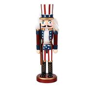 Homoyoyo 1pezzi Nutcracker Puppet Legno Di Noce Design Classico Di Soldato Decorazione Natalizia Riutilizzabile Per Casa Ufficio e Occasioni Speciali