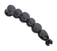 Homoyoyo 1pezzi Pinza Capelli Banana Grande in Acrilico Nero Resistente Clip Con Denti Forti Per Coda Di Cavallo Fermaglio Capelli Elegante e Durevole Accessorio Anti-scivolo Per Donne e Ra