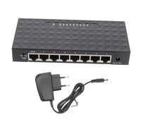 Homoyoyo 1pezzi Splitter di Rete da Mbps per Desktop Ethernet Porte Nero Adattatore Ethernet LAN Splitter di Rete per Connessione di