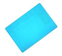 Homoyoyo 1pezzi Tappetino Da Silicone Pad Riparazione Antiscivolo Per Stazioni Saldatura Per Smartphone e Computer Facile Da e Colore Blu