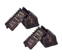 Homoyoyo 2 Decorazioni Halloween Resinata Micro Coffin per Decorazione Spettrale da Interni e Accessorio DIY per Casa e Party