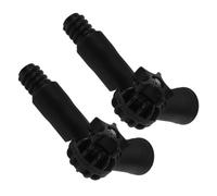 Homoyoyo 2 pezzi Adattatore Angolare per Asta Telescopica Accessorio per Pulizie con Attacco Vite Americano Prolunga per Spazzole Lavavetri e Pennelli Estensione Facile e Veloce
