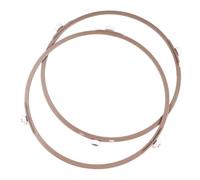 Homoyoyo 2 pezzi Anello Girevole per Microonde con Tre Ruote Supporto Resistente Impatti e Alte Temperature Staffa Leggera per Piatto Girevole Forno