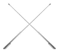 Homoyoyo 2 pezzi Aste Metalliche Telescopiche per Radiestesia Resistenti e Leggere Strumenti Portatili per Ricerca d Acqua Outdoor in Acciaio Resistente Ergonomico