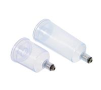 Homoyoyo 2 Pezzi Bottiglie Vernice Vuote per Aerografo Resistenti alla Corrosione Durevole Smontabile per Vernici e Pigmenti Contenitori Compatti per Professionale e Hobby