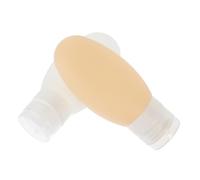 Homoyoyo 2 pezzi Bottiglie Viaggio in Silicone Contenitori Liquidi Riutilizzabili con Ventosa Morbide e Resilienti per Lozioni Shampoo e Saponi per Viaggi e Palestra