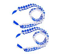 Homoyoyo 2 Pezzi Collana Della Corda D'onore Pizzo Nastro Laurea Nastri Telas Decorazione Reale Treccia Rosa Cordone Decorativo Cavo D'onore Per L'arredamento Poliestere Blue