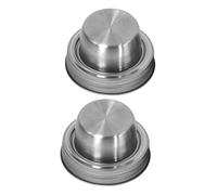 Homoyoyo 2 Pezzi Coperchi in Acciaio Inossidabile per Mason Jar Tappi per Shaker Cocktail e Dispenser Spezie Antiruggine per Bar Casalingo