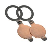 Homoyoyo 2 Pezzi Copertura per Spioncino in Rame per Appartamento Protezione Antisguardo Resistente Corrosione Facile da Installare Accessorio per Sicurezza Casa