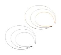 Homoyoyo 2 Pezzi Coroa Tricapa Metallo per Donne Accessori per Cosplay e Matrimonio Fascia Diy Resistente e Confortevole per Halloween e Speciali Oro e