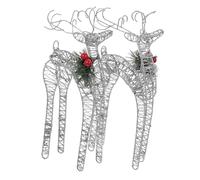 Homoyoyo 2 Pezzi Decorazioni Natalizie in Sculture Alci Adorabili per Decorazioni e Casa Statue Renne Natalizie Leggere e Resistenti Idee Regalo per Festa Natale