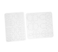 Homoyoyo 2 Pezzi Earring Silicone Mold For Diy Crafts Flexible Leaf Cloud Shapes For Resin Jewelry Making Durable And Reusable Molds Earrings Pendants Necklaces