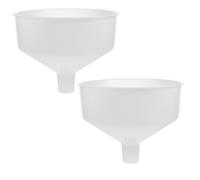 Homoyoyo 2 Pezzi Imbuto da Cucina Grande Capacità in Plastica Bianca Bocca Larga Facile da Pulire per Riempire Bottiglie e Contenitori Vari
