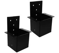 Homoyoyo 2 pezzi Kit Staffe per Pergola Supporto Robusto per Montaggio Pali Terrazzi e Gazebo Esterni Connettori Versatili per Strutture da Giardino e Cabine Legno