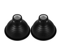 Homoyoyo 2 pezzi Lampada con Cupola Riflettente per Rettili Portalampada Riscaldante per Terrario Tartarughe Draghi Barbati Serpenti e Lucertole Materiale Resistente Alte Temperature