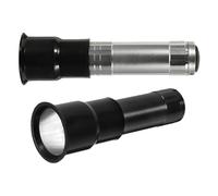 Homoyoyo 2 Pezzi Lampada Portatile per Test Uova LED, Candela per Uova di Gallina e Anatra, Set Nero e Argento, Luce di Ispezione per Incubatrici e Allevamento Pollame