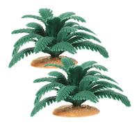 Homoyoyo 2 pezzi Modelli Alberi Palma in Miniatura PVC per Diorama e Paesaggi Finti Decorazioni Naturali per Micro Paesaggi e Giardini Accessori Leggeri e Realistici per Layout Scene DIY