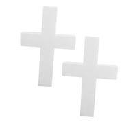 Homoyoyo 2 Pezzi Modelli per Feste e Celebrazioni Prima Comunione Croci Leggere e Resistenti per Progetti DIY e Religiosi