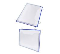 Homoyoyo 2 pezzi Organizer Parete per Documenti in Plastica Resistente File Sospese Orizzontali Documenti Stabile per Ufficio e Studio Contenitori per Archiviazione Facile e Ordinata
