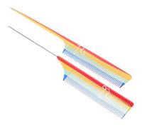 Homoyoyo 2 Pezzi Pettine a Coda di Topo per Parrucchiere, Pettini a Denti Fini per Separare e Modellare Chioma, Pettine per Mèches e Cotonare, Strumento per Taglio e Acconciature