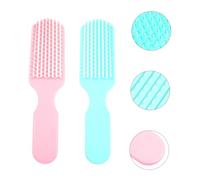 Homoyoyo 2 pezzi Pettine Districante con Massaggio Capelluto Spazzola per e Bagnati Denti Lisci per Spessi e Lunghi Design Ergonomico Antigraffio