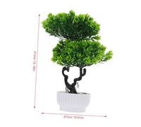 Homoyoyo 2 pezzi Piante Finte Bonsai Pino Artificiale in Vaso Decorazione Casa Interna Realistica e Facile da Curare per Soggiorno e Balcone