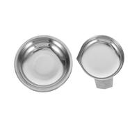 Homoyoyo 2 pezzi Piatto Pesata in Acciaio Inossidabile per Gioielli Mini Vassoio Bilancia Elettronica Riutilizzabile Piatto Bilancia per Piccoli Oggetti e Pietre Preziose Anti-sversamento