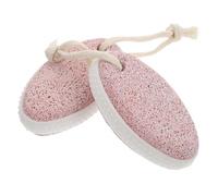 Homoyoyo 2 pezzi Pietra Pomice Pedicure Ellittica Leggera Strumento Esfoliante per Calli e Morta Cura Piedi Professionale Resistente e Facile da Usare Colore Nordico Rosa