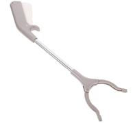 Homoyoyo 2 pezzi Pinza Raccoglitrice Rifiuti Acciaio Inossidabile Strumento per Antiscivolo per Ed Esterni Pratico e Resistente