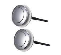 Homoyoyo 2 pezzi Pulsante Cisterna Wc Pulsante Scarico per Tavoletta Wc Ricambio Resistente e Facile da Installare per Gabinetti Standard