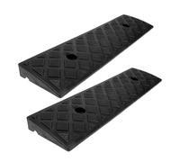 Homoyoyo 2 Pezzi Rampe per Cordoli Altezza Antiscivolo per Accesso Garage e Marciapiedi Portatili per Auto e Scooter Rampette Ingresso Versatili per Esterni e