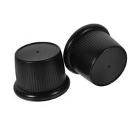 Homoyoyo 2 Pezzi Regolabili per Mobili con Supporto Antiscivolo Adesivi per e Scrivania Piedini Elevatori per Letto e Tavolo Nero