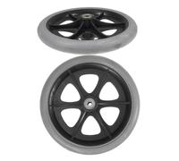 Homoyoyo 2 pezzi Ruote Anteriori per Sedia Rotelle in Plastica Resistente Silenziose e Facili da Installare Perno Filettato Compatibili Maggior Parte dei Modelli per Sostituzione Pratica e
