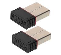 Homoyoyo 2 Pezzi Scheda di rete senza fili adattatore Wi-Fi USB adattatore wifi per PC adattatore per laptop ricevitore adattatore compatibile wireless Chiavetta USB Wi-Fi plastica